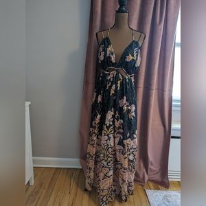 Anthropologie cut out sheer dress cover-up size Large